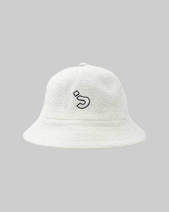 Question Mark Jabbawockeez Terry Bucket Hat White